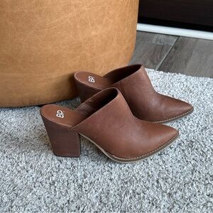 BP Hailey Western Mule - Brown Leather - Size 7.5 NWT